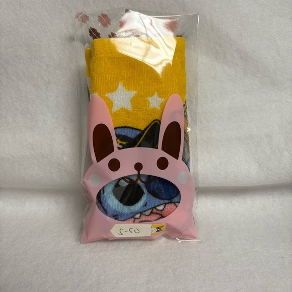 STITCH x HANSHIN TIGERS Yellow Small Hand Towel Disney Japan Baseball - Picture 3 of 10